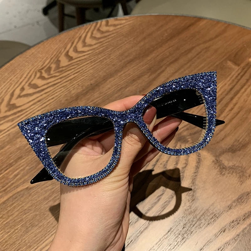 Royal Blue Bling Glasses